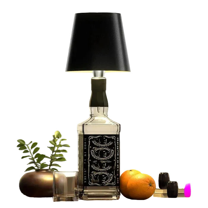 Bærbar LED-lampe med berøringskontroll for fleksibel, dimbar belysning innendørs og utendørs.