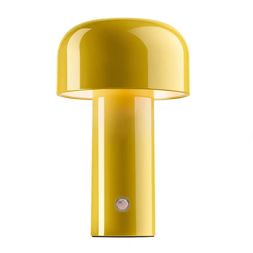Minimalistisk bærbar LED bordlampe, perfekt for moderne soverom og stue. Trådløs.