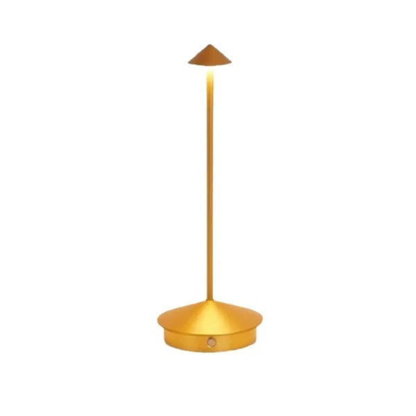 Kompakt bærbar LED-lampe i minimalistisk design. Perfekt for lesing eller som dekorativ stemningsbelysning.
