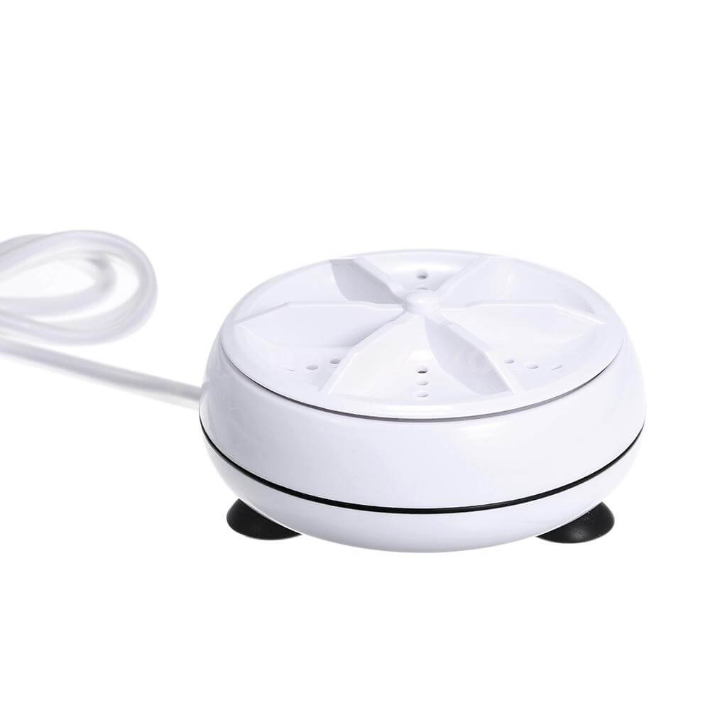 Kompakt og USB-drevet ultralyd vaskemaskin, perfekt for reiser, camping og hybelliv.