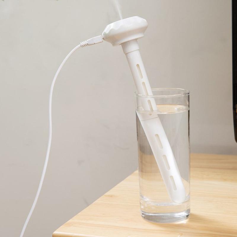 Reise-luftfukter for flasker med USB-strøm. Perfekt for kontoret, bilen, hotellrommet eller soverommet.