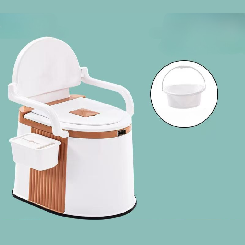 Praktisk nødtoalett for eldre og voksne. Gir trygghet og hygiene i situasjoner uten vanlig toalettilgang.