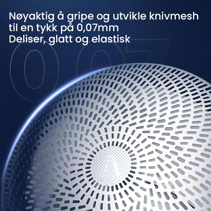 "Bærbar elektrisk barbermaskin med kompakt design, LED-skjerm og skarpe blader for enkel og effektiv barbering."