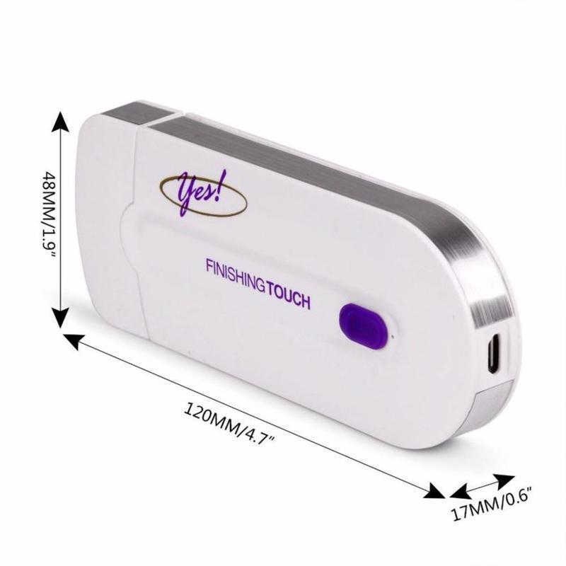 Bærbar epilator med kompakt design, mikro-oscillasjonsteknologi, ideell for skånsom hårfjerning på ansikt og kropp.