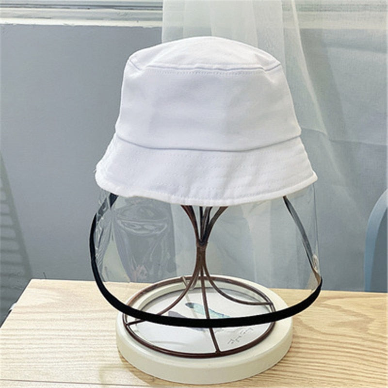 Sikker solhatt for barn med avtagbart ansiktsskjold og UV-beskyttelse mot solen