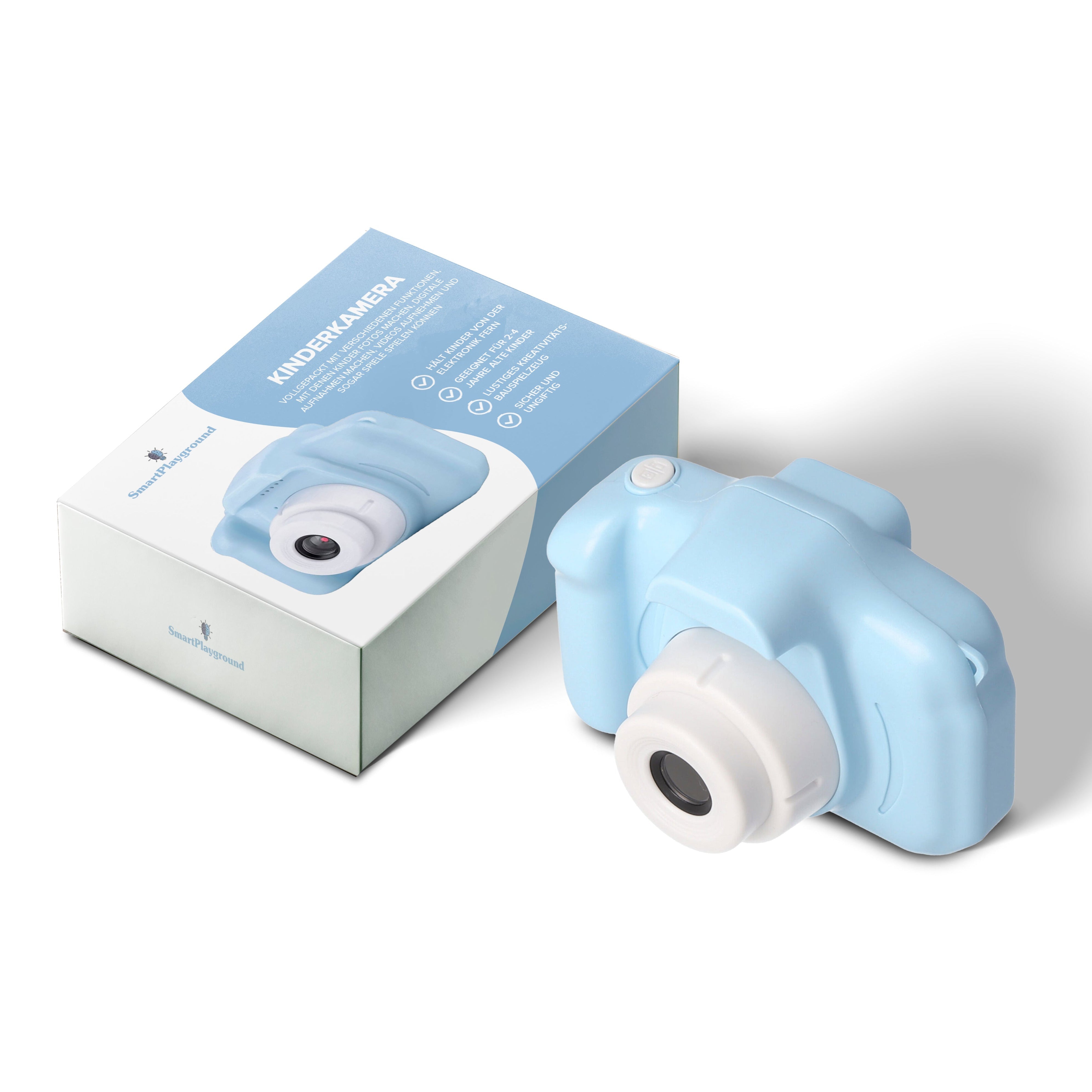 Gult barnekamera robust, ideelt for små hender og kreativ fotografering, en flott gave til barn.