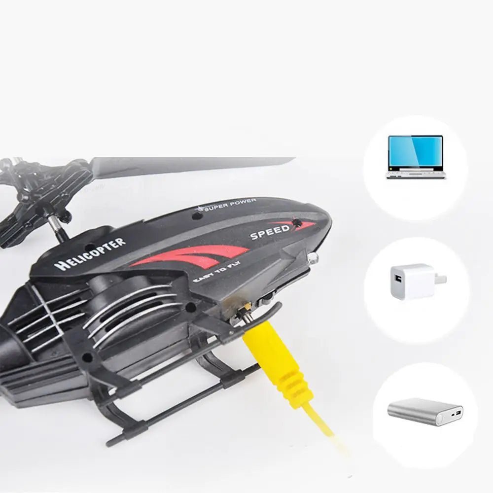 Bilde av barn som leker med et fjernstyrt helikopter, flott for innendørs bruk