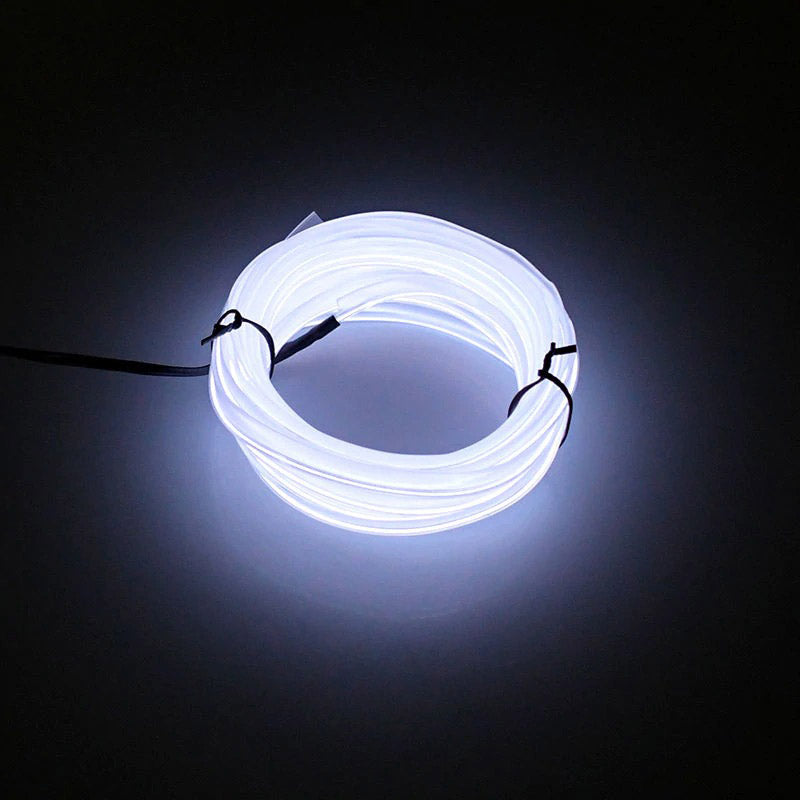 Stemningsfullt interiørlys for bil, 5m LED neonlys for personlig stil.