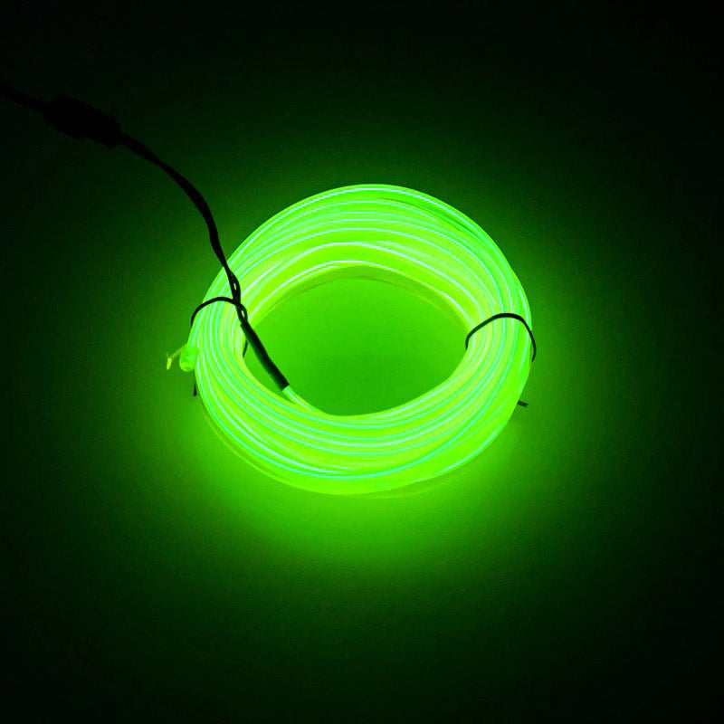 Gi bilen en fresh look med 5m neonlys, perfekt som bilpynt og interiørstyling.