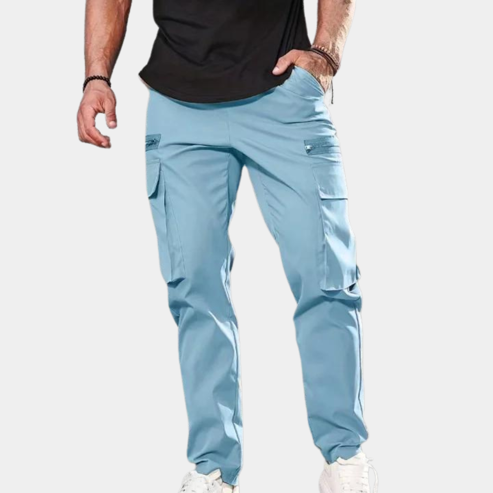 Komfortable herrebukser for casual bruk, med trendy design og rett ben for hverdagen.