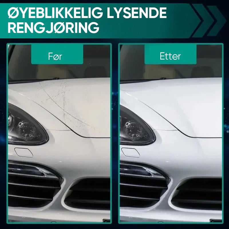 "Bilfornyelsesspray med nanoteknologi, gir langvarig glans uten vann. Perfekt for biler, båter og motorsykler."