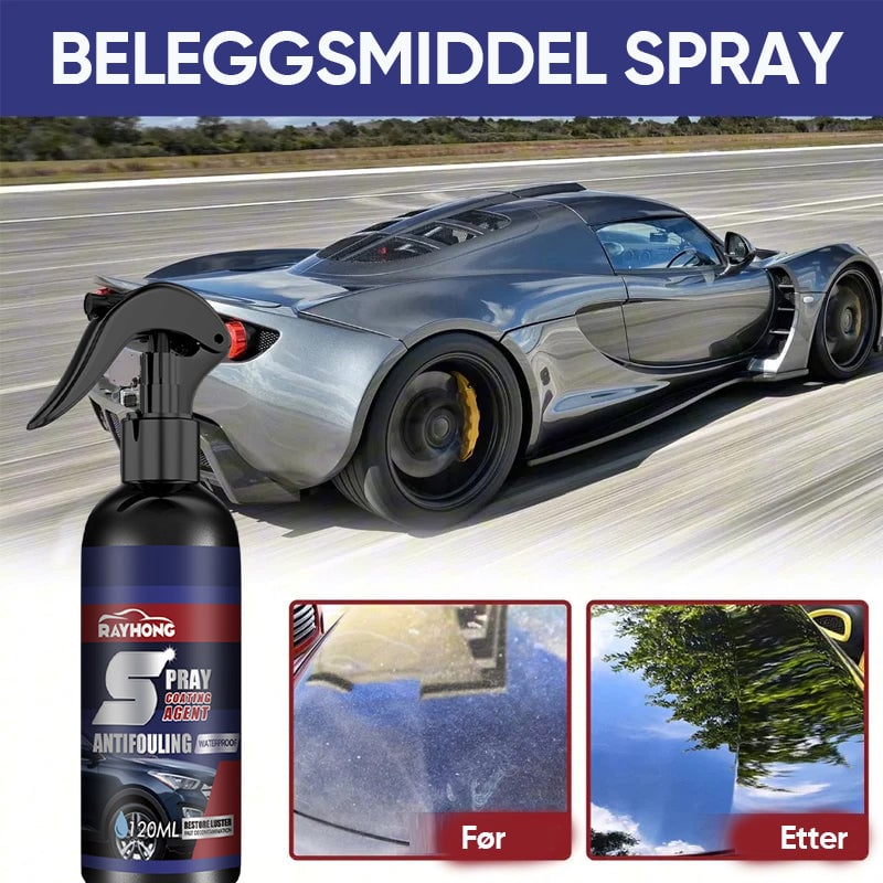 "Bilfornyelsesspray med nanoteknologi, gir langvarig glans uten vann. Perfekt for biler, båter og motorsykler."