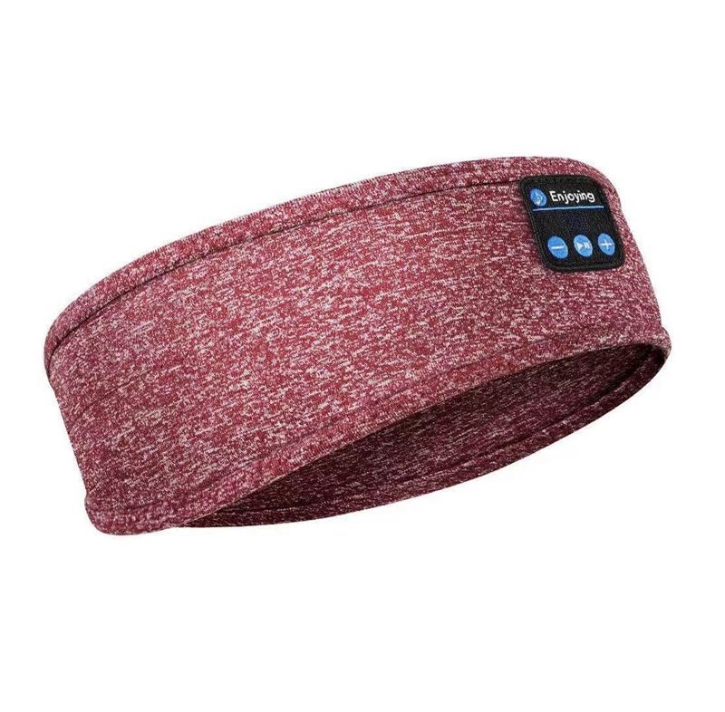 "Blå Bluetooth sports hodebånd, trådløs musikk, komfortabel passform, perfekt for trening og daglig bruk, sidevisning."