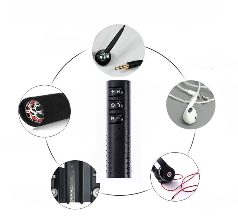 Lydadapter for bil og hjem. Gjør kablede enheter trådløse med Bluetooth 5.0 teknologi.