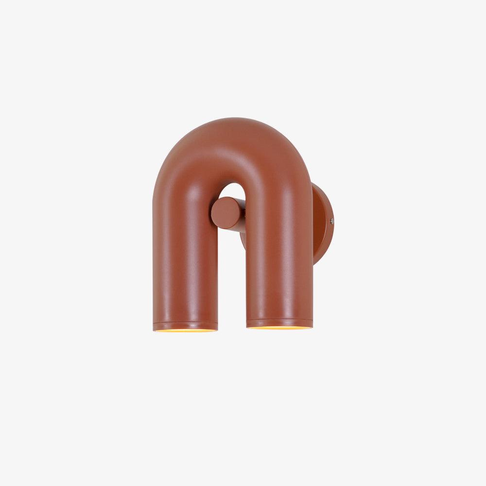 "Cirkus justerbar LED vegglampe med U-formet modul, elegant design for moderne innendørs belysning."