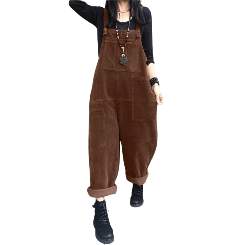 Komfortabel harem jumpsuit for damer med løse vide ben, perfekt for avslappede dager.