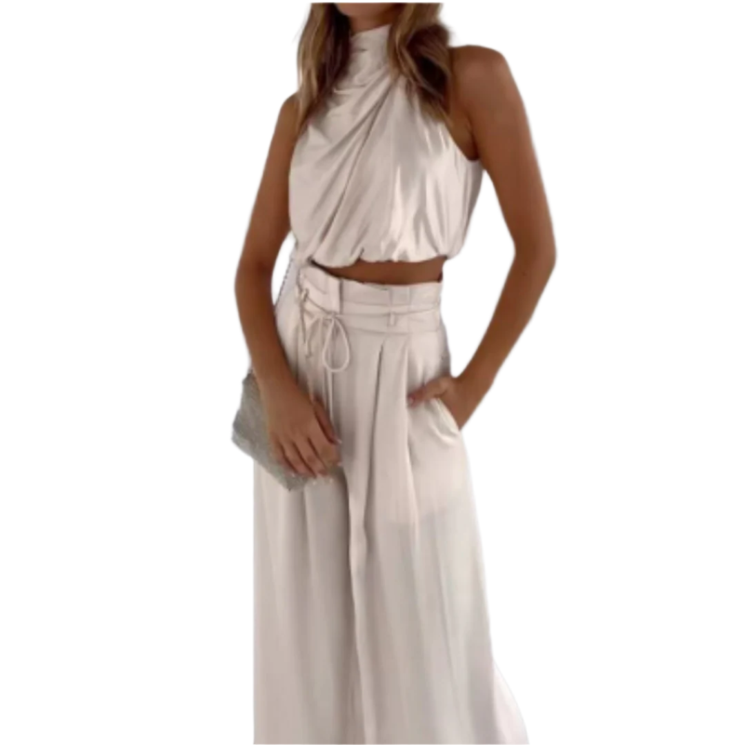 Dame jumpsuit, minimalistisk design, ideell sommerstil for hverdagsbruk.