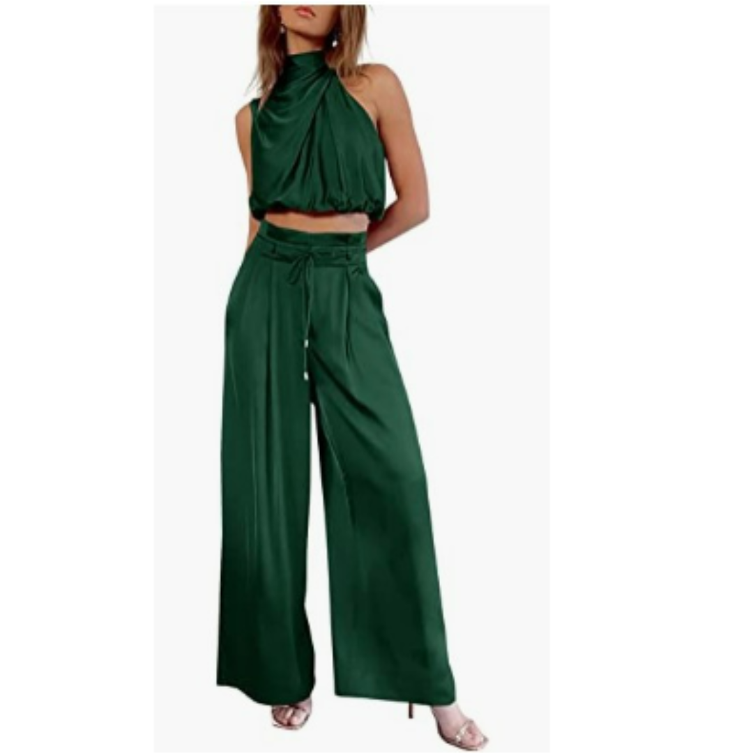 Luftig dame jumpsuit, perfekt for en komfortabel sommerstil. Minimalistisk og elegant design.