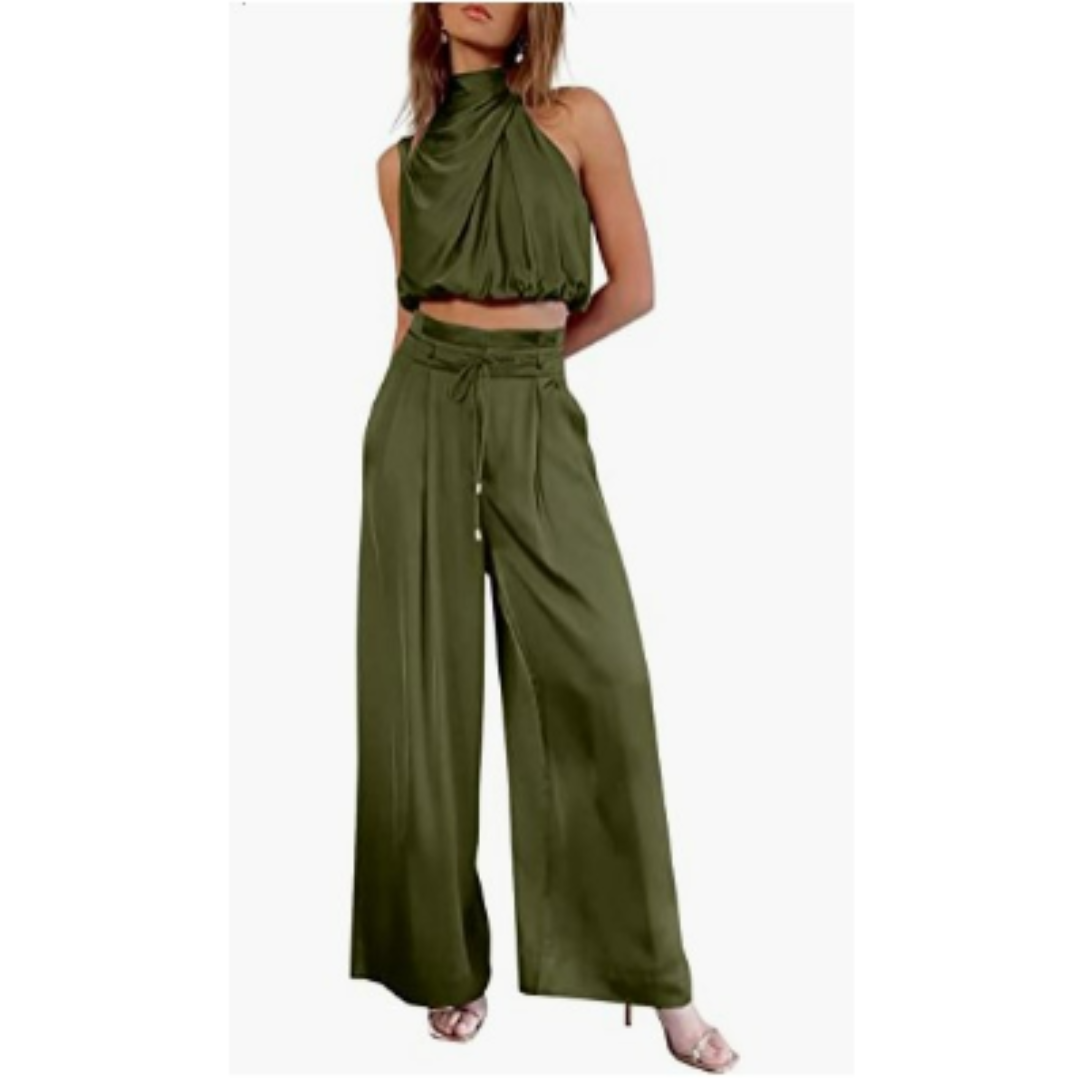 Dame jumpsuit i tidløst design, elegant for fest og komfortabel til hverdag. Allsidig sommeroverall.