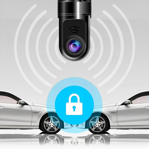 Dashcam som demonstrerer sanntids ADAS-varsler for kollisjonsforebygging og kjøresikkerhet.