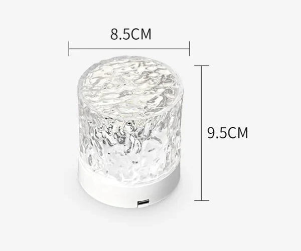 Elegant moderne stemningslampe med fargerike RGB lys. Perfekt for å skape en unik lysatmosfære.