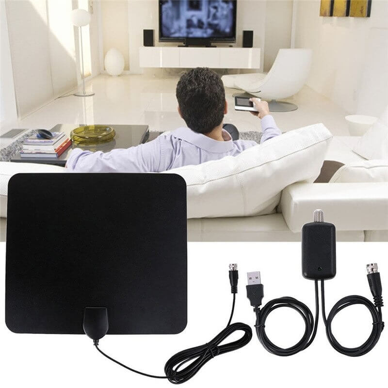 Kompakt digitaltv-antenne av typen elektronikk til gratis HDTV-kanaler
