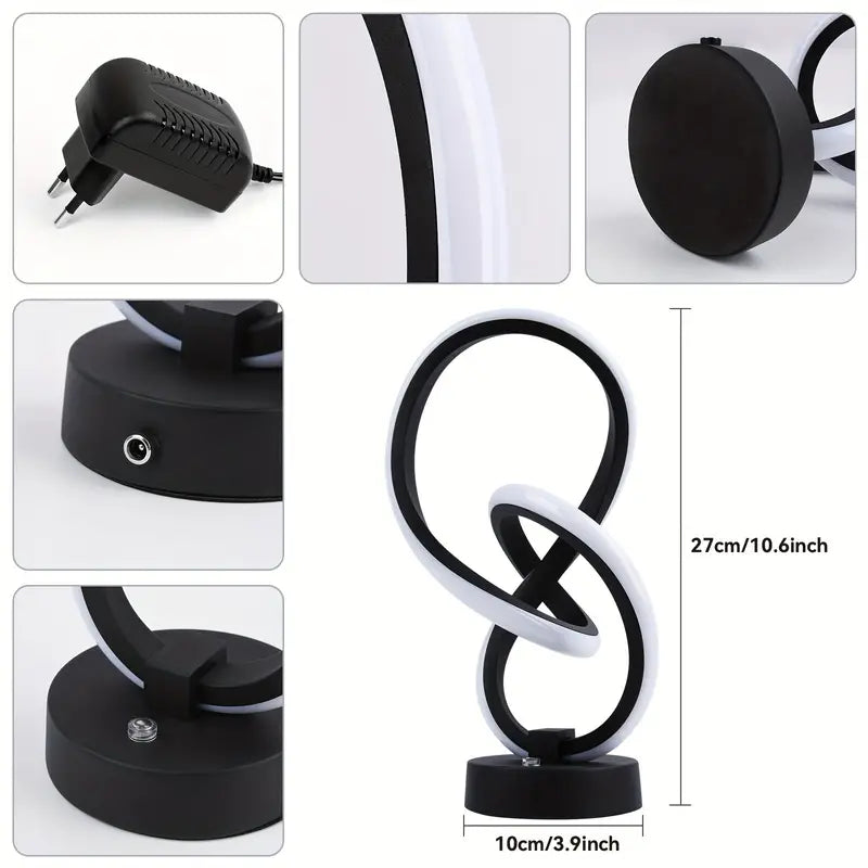 Elegant Elara dimbar bordlampe. Moderne design, ideell som leselampe eller dekorativt stemningslys i soverom/stue.