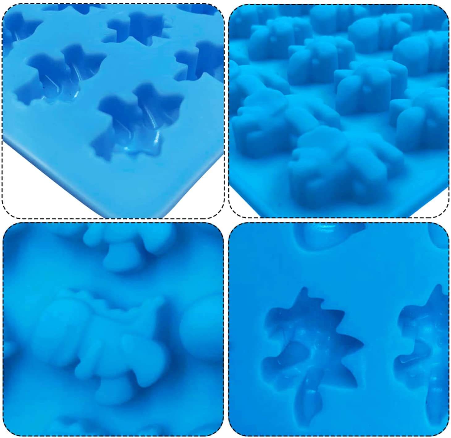 Silikonform Gummy Dino for kreative godbiter, et must for baking og DIY-prosjekter.