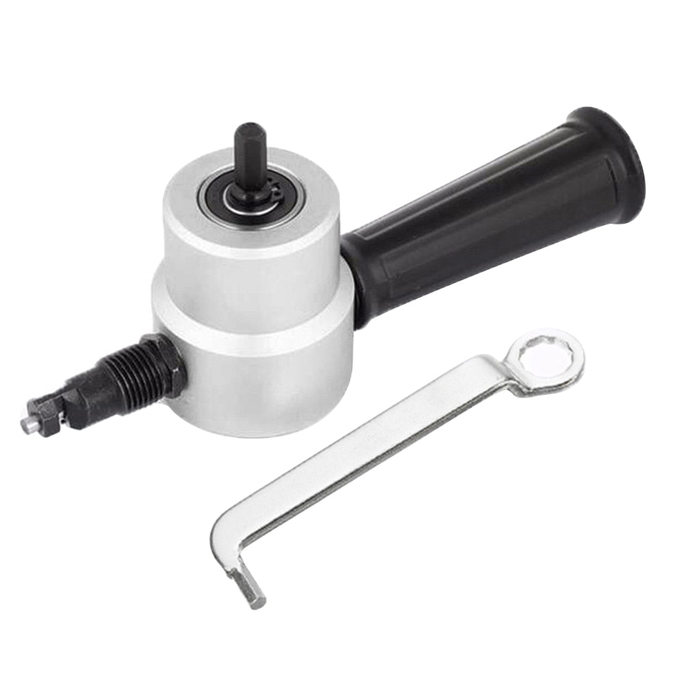 Nybegynnervennlig dobbelt hode verktøy for metallskjæring, perfekt for DIY og håndverksarbeid.