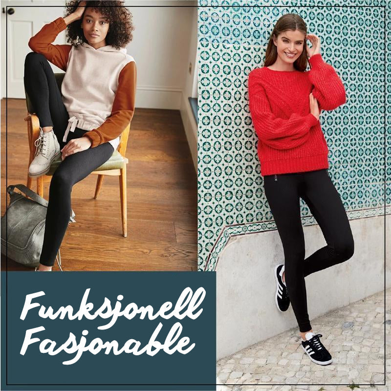 "Elefantfarget fleece leggings, varm og stilfull for vinterbruk, med høy midje og slank passform for kvinner."