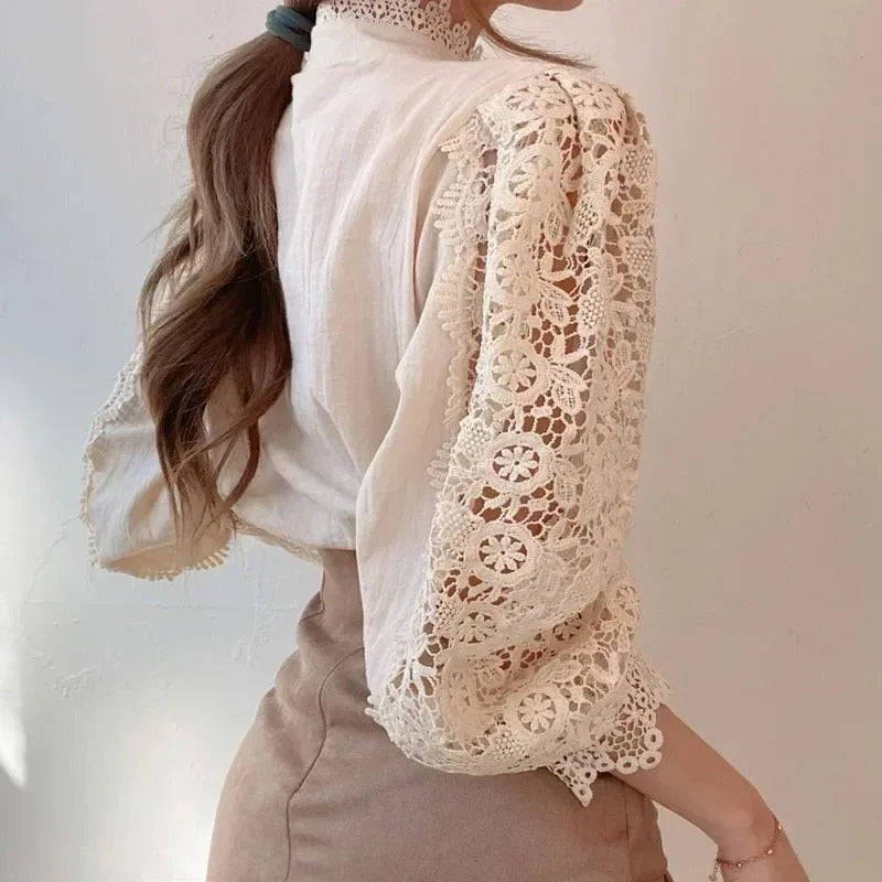 Lekker blondebluse for damer, en allsidig skjorte som gir et klassisk og elegant uttrykk.
