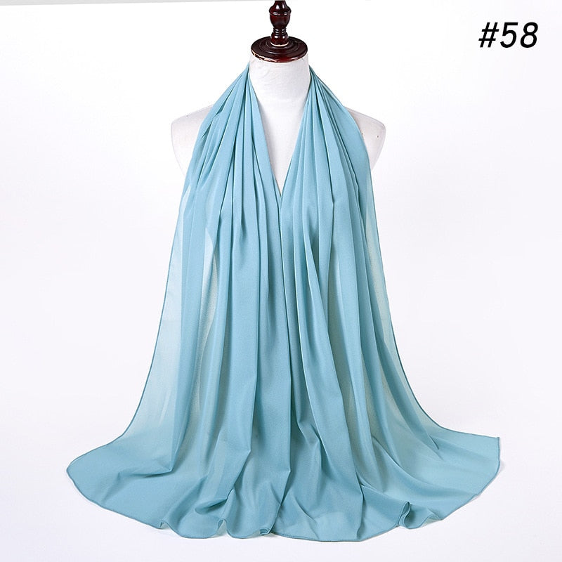 Chiffon pannebånd for kvinner, med perfekt fall