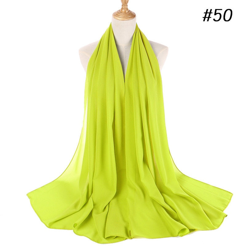 Kvinner chiffon hijab, perfekt tilbehør for alle årstider