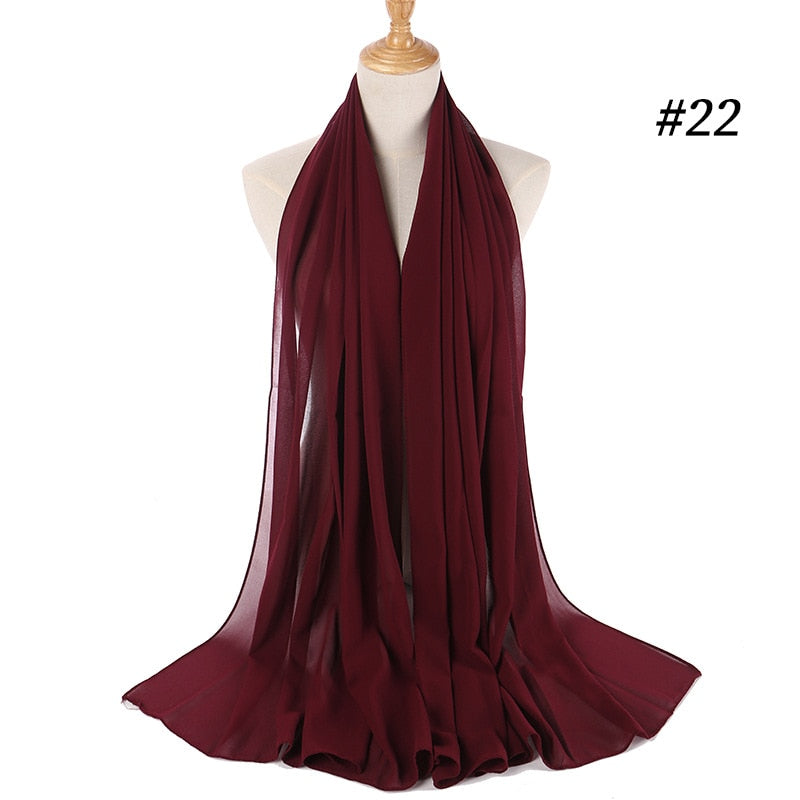Elegant chiffon sjal, gir et sofistikert preg