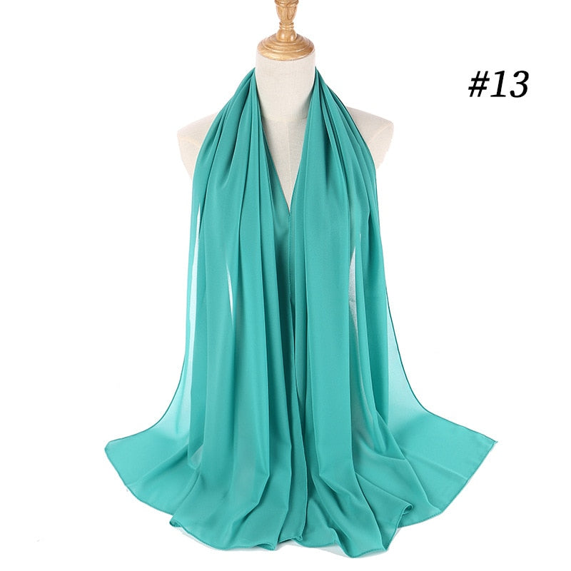 Kvinner chiffon hijab, for et elegant og beskjedent utseende