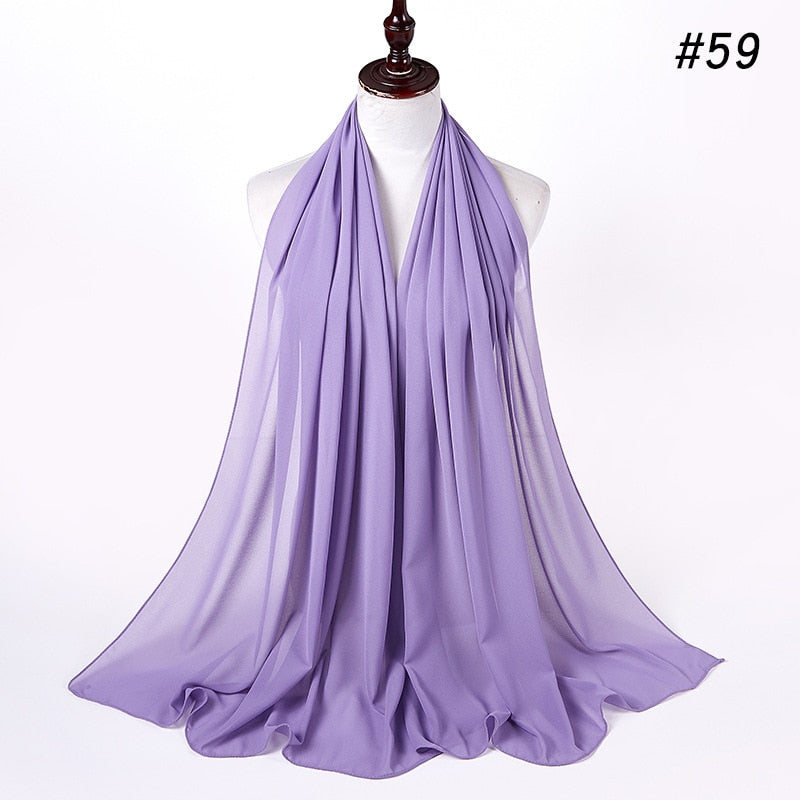 Kvinner chiffon hijab, utstråler tidløs eleganse