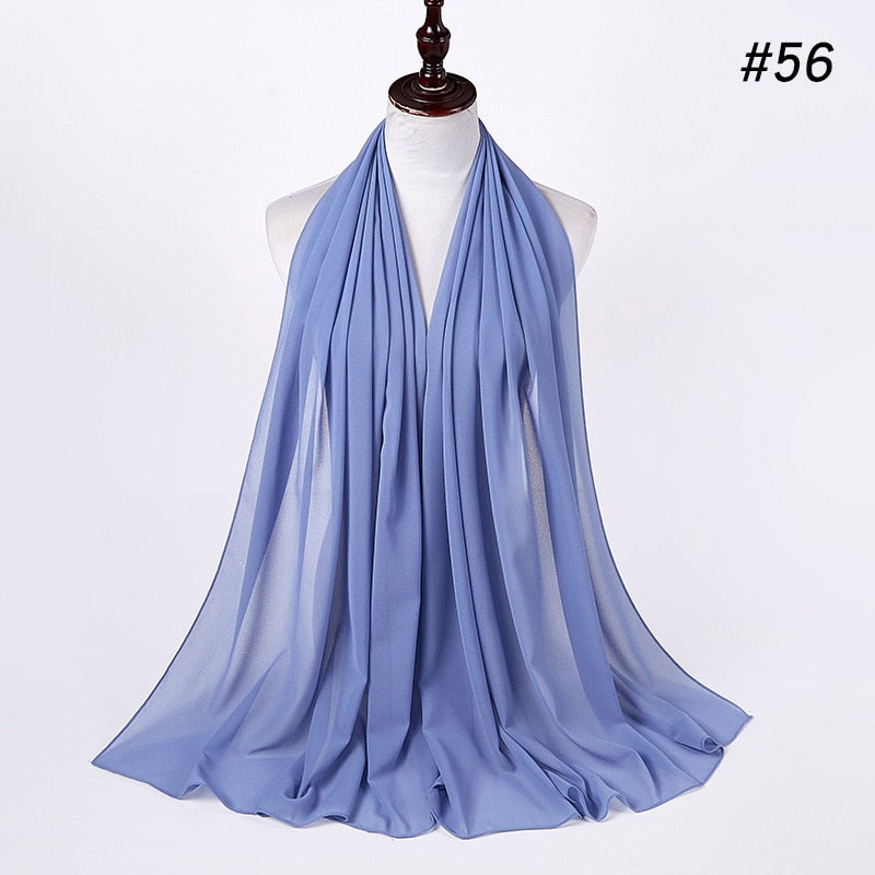 Trendsettende chiffon hijab, perfekt for den motebevisste