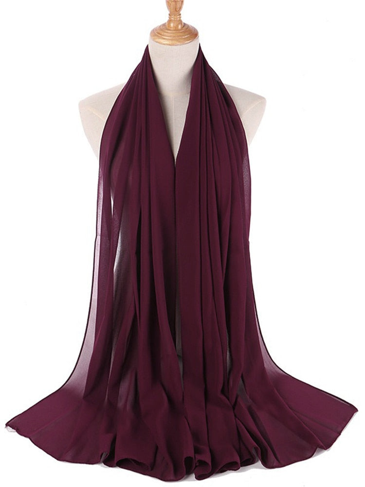 Kvinner chiffon hijab, for en polert og elegant finish