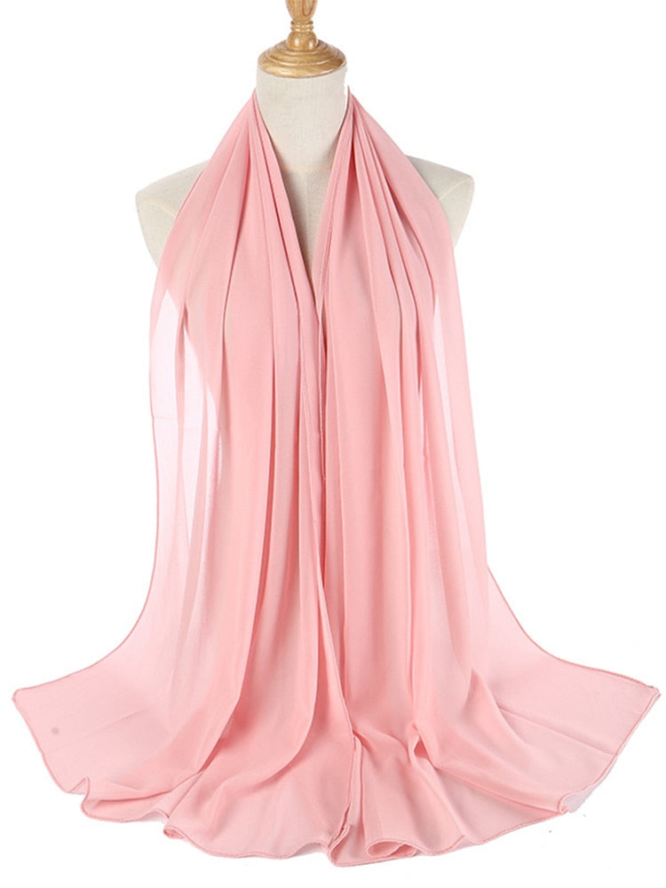 Elegant og anvendbart chiffon skjerf til kvinner