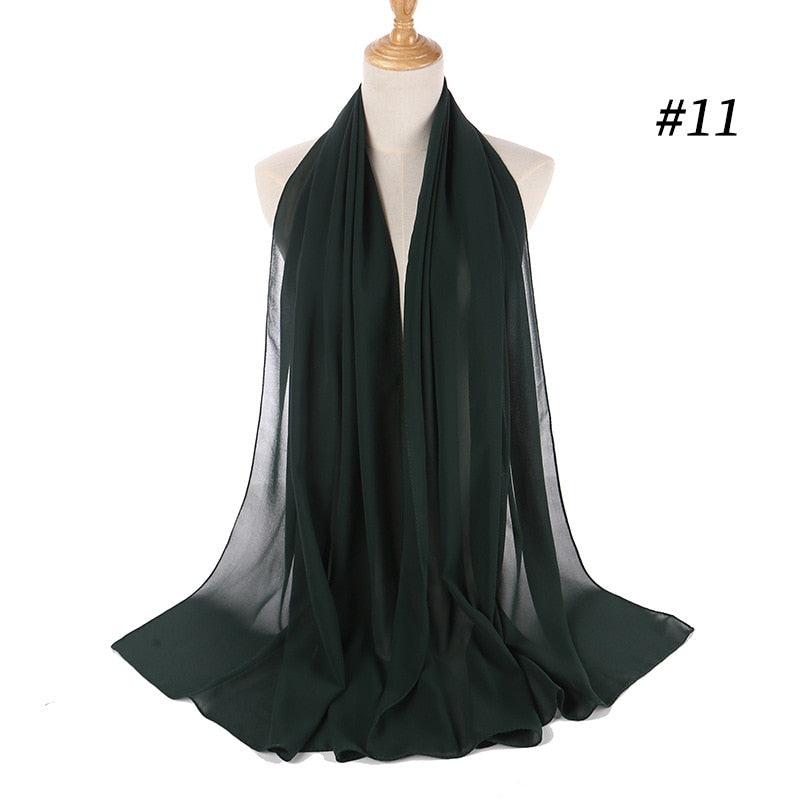 Kvinner chiffon hijab, ideelt for et sofistikert uttrykk