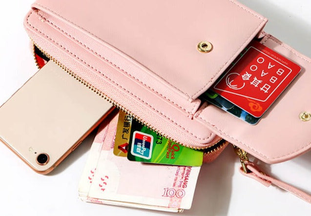Elegant marineblå crossbody veske i PU-skinn med glatt overflate, tidløs skulderveske.