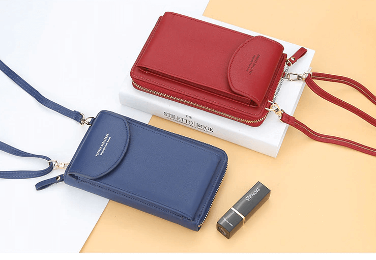 Elegant crossbody veske med tekstur i PU-skinn, unik håndveske for motebevisste damer.