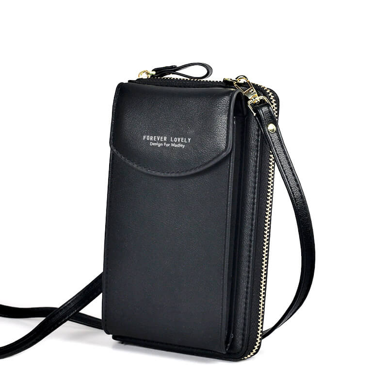 Elegant lilla crossbody veske i PU-skinn, et lekent og trendy valg for damer.