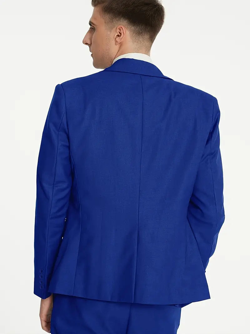 Stilig herrevest med sjakett i matchende stoff, perfekt for et skreddersydd dressantrekk.