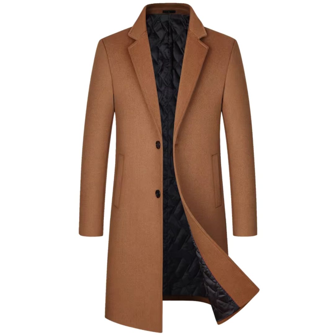 Stilfull dame trenchcoat, perfekt klassisk yttertøy. Elegant og polert lang jakke for formelle og sofistikerte antrekk.