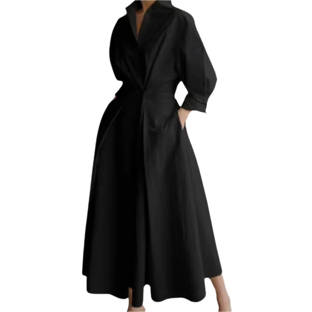 Elegant maxikjole for kvinner, perfekt til bryllup og fest. Komfortabel lang sommerkjole med flatterende snitt.