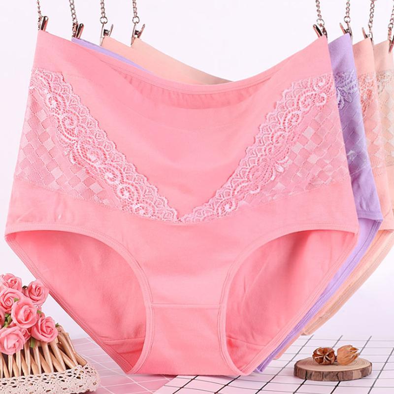 "Elegant slim-fit blondetruse i myk bomull med høy elastisk linning og stilfullt blonderdesign for kvinner."