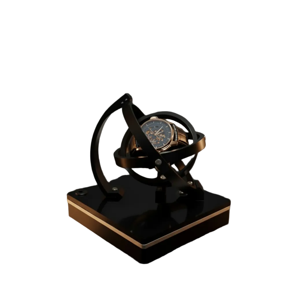 Elegant tre klokke winder for automatiske klokker, stillegående drift