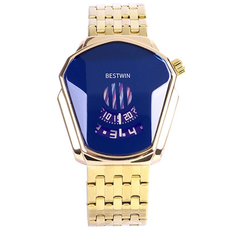 Herreklokke med diamantstil og vanntett design, en ideell gaveidé.