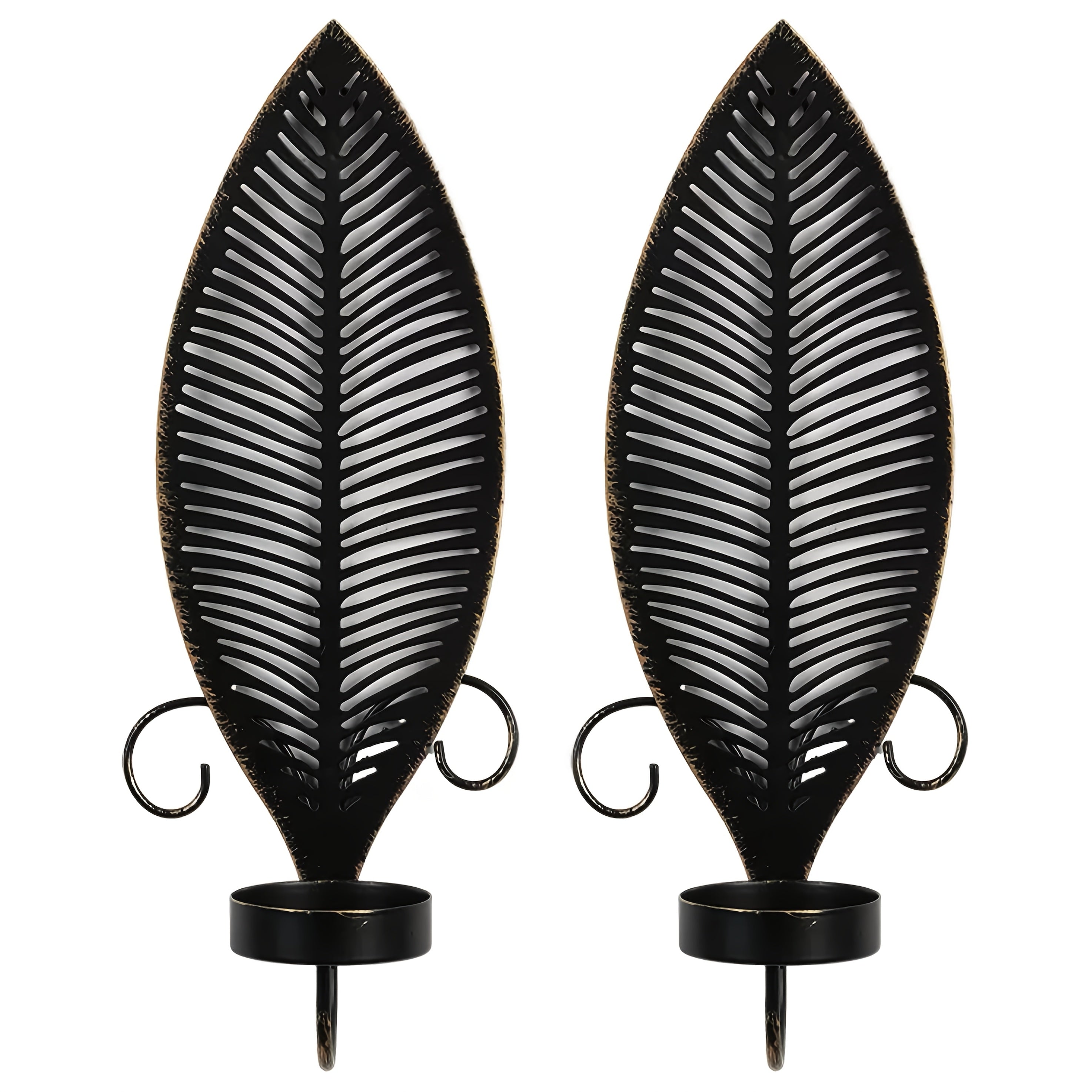 Elegant vegglampe med bladdesign for moderne interiør. Innendørs belysning til stue og soverom i minimalistisk stil.